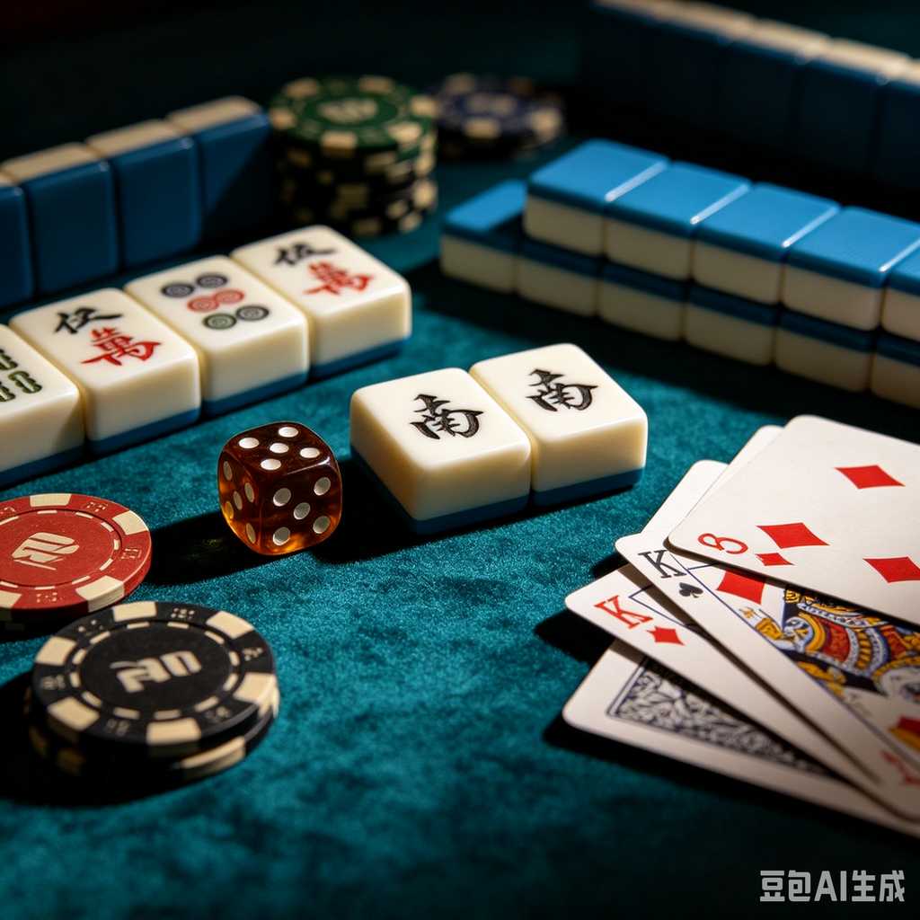 stylish text mahjong set